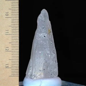 Tessin Quartz w/ minor Hematite coat terminated crystal point specimen 56ct - Picture 1 of 9