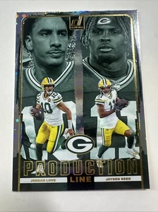 2024 Donruss Production Line Jordan Love & Jayden Reed Green Bay Packers SP - Picture 1 of 2