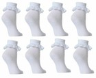 12 Pairs GIRLS SCHOOL COTTON LACE SOCKS FRILLY LACE ANKLE SOCKS ALL SIZES 
