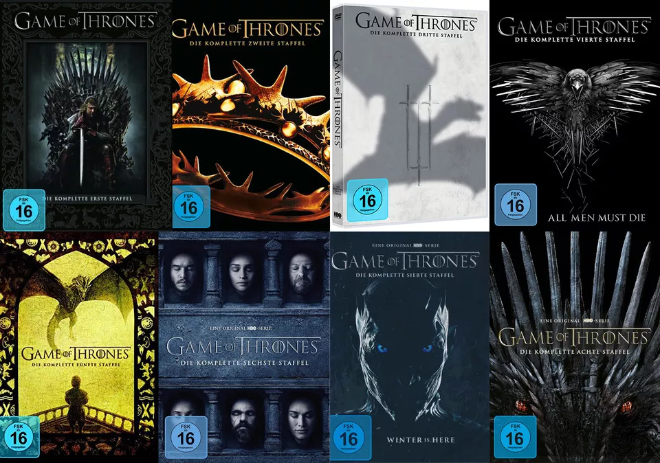 Game of Thrones - Staffel 1 2 3 4 5 6 7 8 - DVD / Blu-ray - *NEU* - Bild 1 von 3