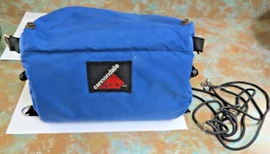 Vintage Blue Cannondale Bar Bag Includes OEM Handlebar Bracket, Straps & Hooks - Picture 1 of 19