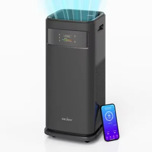 New Home True HEPA Air Purifier Large Room Air Cleaner Allergies Smoke Odor Dust - Picture 1 of 10