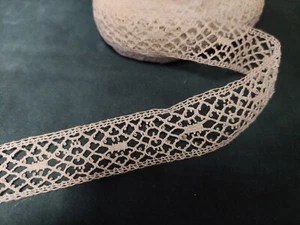 Antike Baumwollspitze Weiß Verkauft Pro Meter Breite 25 Mm - Bild 1 von 3
