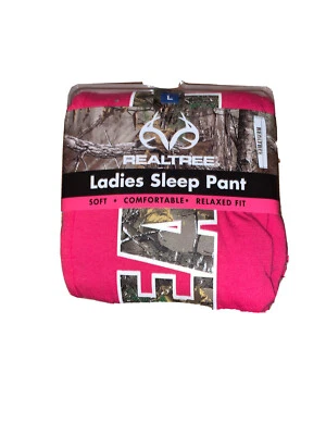 XL Mujer RealTree Caliente Rosa Calce Relajado Dormir PJ Pantalón ¡NUEVO! Nuevo con etiquetas Foto 1 de 4