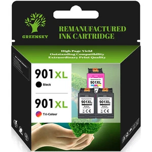901XL 901-XL Ink Cartridge For HP Officejet 4500 J4540 J4550 J4580 J4640 Printer - Picture 1 of 11