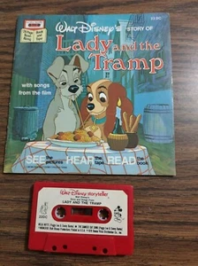 Walt Disney Lady and the Tramp 24 Seiten Mitlesebuch und Kassette - Bild 1 von 2