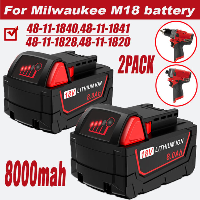 18V 9AH-Batterie lithium ion de rechange pour Milwaukee M18, 18V, 9,0 Ah,  pour outil électrique 24.com, 48 1 - Cdiscount Bricolage