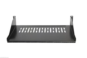 2 Pack-19" Vented Steel 2U Relay Rack Mount Cantilever Network Shelf 12" Deep - Picture 1 of 5
