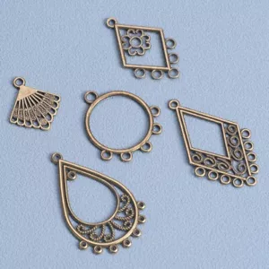 10pcs Bronze Chandelier Pendant Connectors Bails For Jewelry Making DIY Earrings - Picture 1 of 8