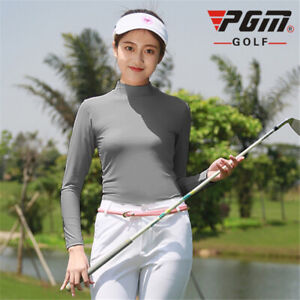 PGM Women Long Sleeve Golf Clubs Shirt Underwear Sunscreen Anti-UV Ice Silk Tops