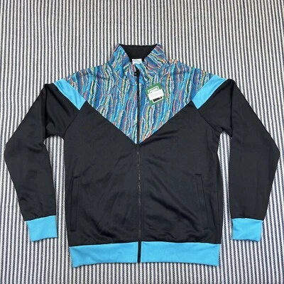 "Chaqueta deportiva PUMA X Coogi para hombre negra tejida azul cremallera completa talla L PtP:23""" Foto 1 de 4