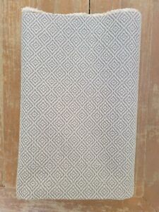 Vintage Gray & White Textured Diamond Upholstery Fabric 24" Wide x 66" Long