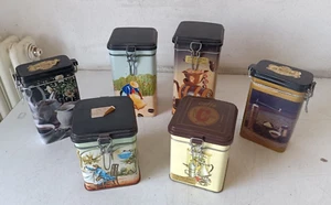 BARATTOLI CAFFE' IN LATTA ANNI 70/90 - VINTAGE DA COLLEZIONE - Picture 1 of 15