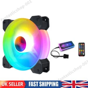 COOLMOON 120mm RGB Cooling Fan Radiator Heatsink for PC Desktop Computer Chassis - Afbeelding 1 van 21