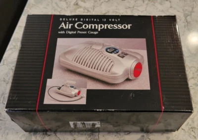 Nuevo compresor de aire de lujo de 12 voltios con medidor digital preestablecido neumáticos colchón de aire Foto 1 de 4