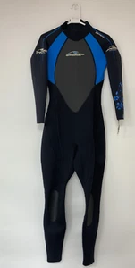 Alder Performance Full Length Wet Suit Long Sleeve Black/Blue Size 14 - Picture 1 of 15