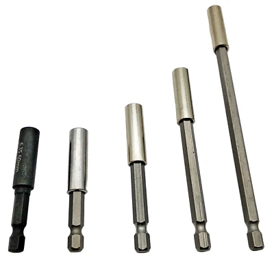 KRAFTFELD Bit Aufnahme Premium 60mm oder Verlängerung 75/100 150 mm, Bithalter magnetisch