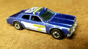 1985 How Wheels SHERIFF 701 Metallic Blue WORKHORSES #29 1:64 Blackwall LOOSE - Picture 1 of 13