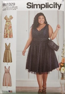 Simplicity R11329 (S9476) Women s Plus Dresses ~ Size 26 - 32 - Picture 1 of 4