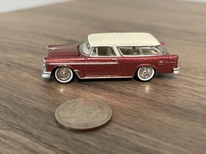 Johnny Lightning Coral 1955 Chevy Nomad - Rubber Tires 1:64 - Picture 1 of 9