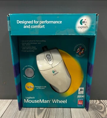 LOGITECH Mouse Man Wheel *** NEU & verschweißt *** USB oder PS/2 - Bild 1 von 4
