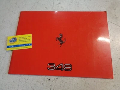 DEPLIANT PRESENTAZIONE FERRARI 348 + 4 FOTO - IN TEDESCO - ORIGINALE - Immagine 1 di 3