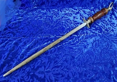 F. Dick Knife Honing Rod Germany Arrow Sharpening Steel Vintage Rustic Wood - Image 1 of 4