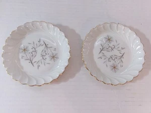 2 Mini Candy Dishes Marnelle Pattern Haviland Limoges Bone China - Picture 1 of 4