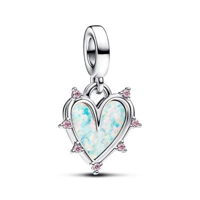 Pandora Charm-Anhänger Freundschaft Schillernder Opal Silber 793434C01 - Bild 1 von 4