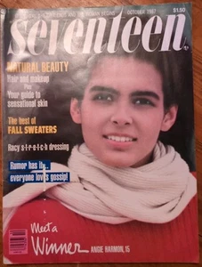 October 1987 SEVENTEEN magazine Great Ads from the 80s! Angie Harmon - Picture 1 of 5