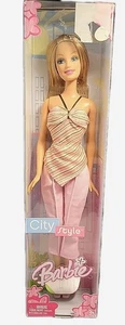 2005 City Style Barbie Pink Stripe Top & Pants #J0567 NRFB Brand New - Picture 1 of 4