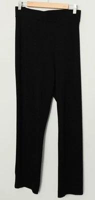  Talbots Black Pants Womens Size 3X  Black Pullon Polyester Spandex Cute Hems - Image 1 of 4