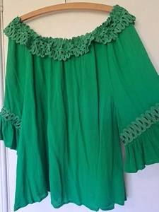Roman Emerald Green Top Size 18 - Picture 1 of 4