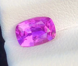 GFCO Zertifiziert 0,83ct Violett Rosa Saphir Lose Edelstein aus Sri Lanka - Bild 1 von 2
