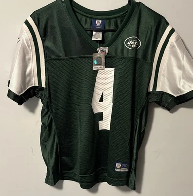 Nueva con etiquetas Camiseta para mujer grande L NFL Brett Favre #4 New York Jets Reebok On Field NYJ  Foto 1 de 4