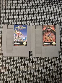 Double Dragon II: The Revenge + Swords & Serpents NES 1990 2 Acclaim game lot