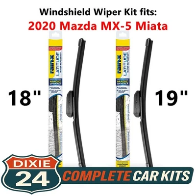Rain-X Latitude 2-n-1 Wiper Kit fits: 2020 Mazda MX-5 Miata (18" & 19") - Image 1 of 4
