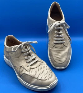 Allen Edmonds Herren SCHUHE 8,5 D Osborn Freizeit Sneaker Beige Leder Portugal - Bild 1 von 15