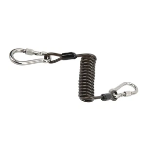 Diving Camera Anti Lost Spring Coil Lanyard Rustproof Quick Release Buckle Di AU - Picture 1 of 12