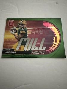 2025 Panini Donruss Elite - Full Throttle Jayden Reed #23 Green - Bild 1 von 2