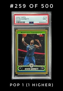 2006 Topps Kevin Garnett Gold #116 /500 PSA 9 Mint – Pop 1, Only 1 Higher! - Picture 1 of 6