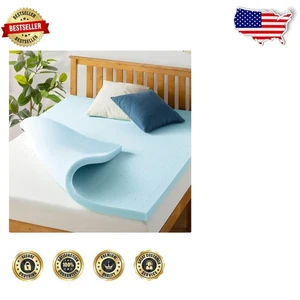 Twin XL 2" belüftete Gel Memory Foam Matratzenauflage kühlend atmungsaktiv - Bild 1 von 2