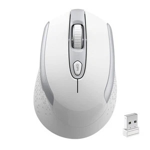Wireless Mouse 2.4G Silent Cordless Mouse for Laptop Mouse with 6 Buttons and... - Picture 1 of 7