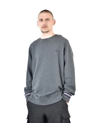 Moletom Fred Perry cinza tamanho XL - Imagem 1 de 4