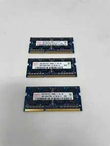 Módulo de memoria para computadora portátil Hynix PC3-8500S de 6 GB RAM 3x2 GB HMT125S6TFR8C-G7 2 GB 2Rx8 - Imagen 1 de 1