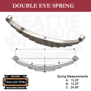 Trailer Leaf Double Eye Spring 13.25" x 13.25" / 24.88" Long / 2650lbs - Picture 1 of 1