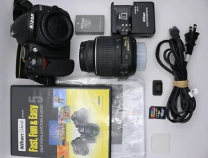 Nikon D3000 DSLR Camera Kit w/ 18-55mm VR Lens + Battery, Charger & SD — Tested - Picture 1 of 19