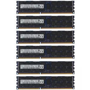 96GB Kit 6x 16GB HP Proliant DL360P DL380E DL380P DL385P DL560 G8 Memory Ram - Picture 1 of 1