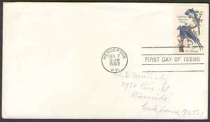 US. 1241. 5c. "Columbia Jays" by John James Audubon (1785-1851) Artist. FDC 1963 - Picture 1 of 1