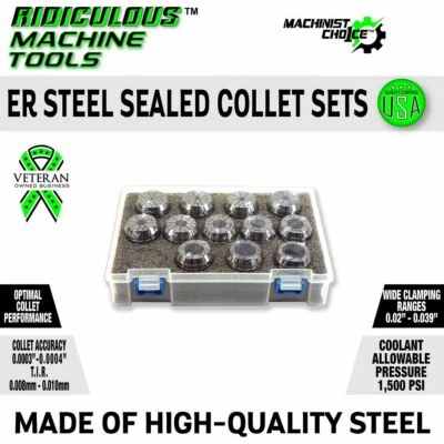 1/8-1" ER40 STEEL SEALED INCH 15 Piece Set (0.0003" T.I.R.) - Image 1 of 4